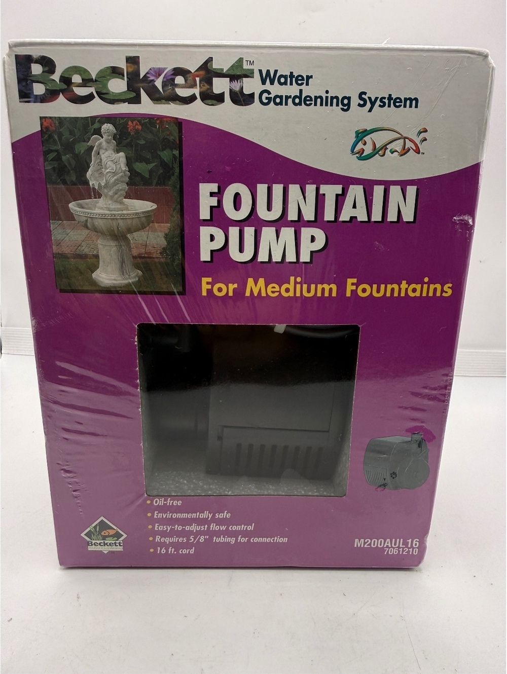 Beckett Water Gardening System Fountain Pump for Medium Fountains